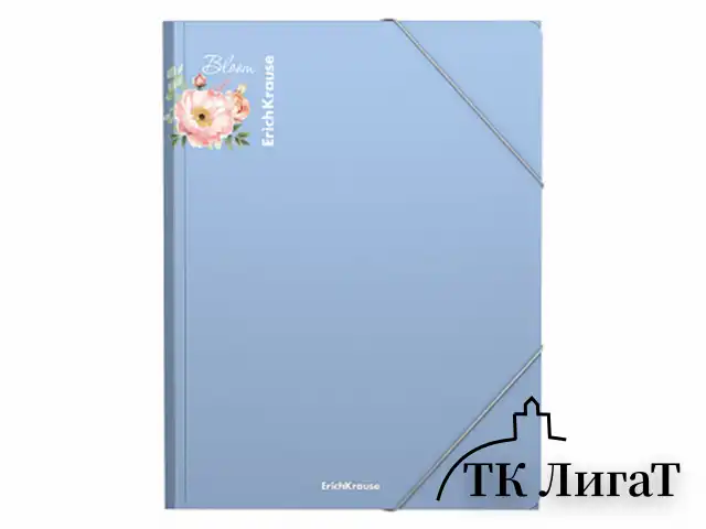 Папка на резинках ERICH KRAUSE "Matt Pastel Bloom", до 300 листов, ассорти, 600 мкм, 61202