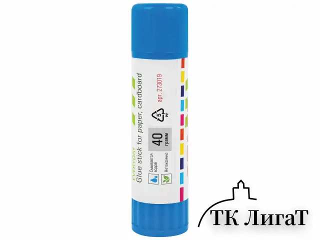 Клей-карандаш 40 г, ВЫГОДНАЯ УПАКОВКА, КОМПЛЕКТ 12 ШТУК, STAFF EVERYDAY, 273019