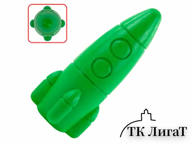 Восковые мелки фигурные BRAUBERG KIDS "РАКЕТА", НАБОР 24 цвета + НАКЛЕЙКИ В ПОДАРОК, 273083