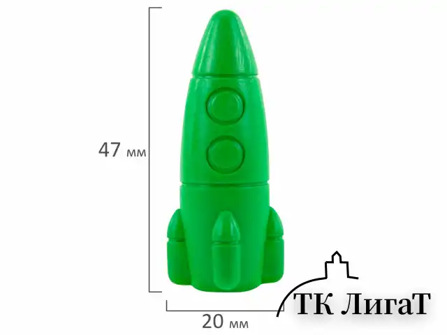Восковые мелки фигурные BRAUBERG KIDS "РАКЕТА", НАБОР 24 цвета + НАКЛЕЙКИ В ПОДАРОК, 273083