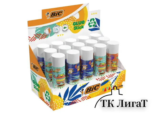 Клей-карандаш BIC "ECOlutions", 8 г, обесцвечивающийся после высыхания, 514784