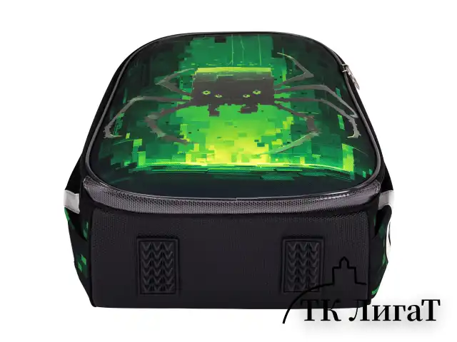 Ранец BRAUBERG PREMIUM, 2 отделения, с брелоком, "Digital spider", LED-ЛАМПОЧКИ, 38х29х16 см, 273101