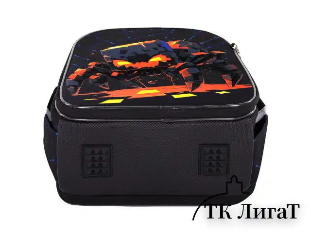 Ранец BRAUBERG QUADRO, 3 отделения, с брелком, Fire spider, 37х28х18 см, 273106