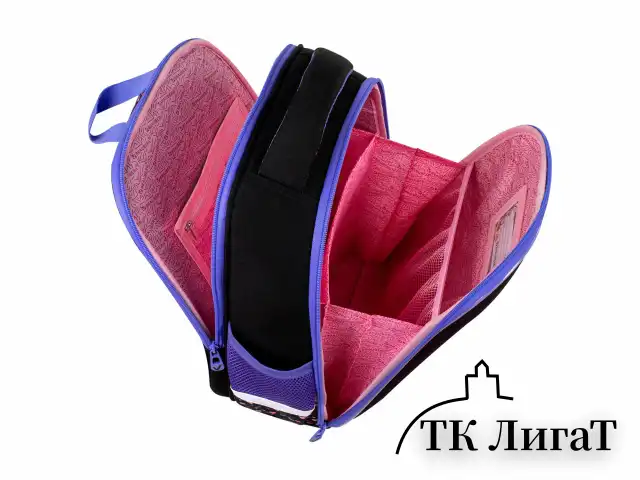 Ранец BRAUBERG FIT, 2 отделения, Sleeping kitten, велюровая панель, 38х27х14 см, 273107