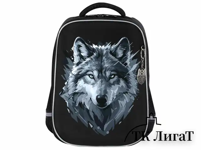 Ранец BRAUBERG LIGHT, 1 отделение, с брелком, Gray wolf, 36х26х13 см, 273111