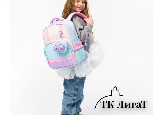 Рюкзак BRAUBERG KIDS MODE с кошельком в комплекте, 1 отделение, "Little sweetie", 39х28x15 см, 273125