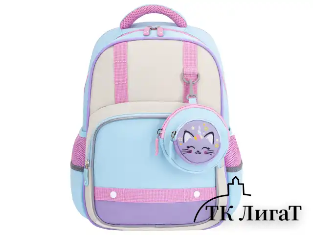 Рюкзак BRAUBERG KIDS MODE с кошельком в комплекте, 1 отделение, "Little sweetie", 39х28x15 см, 273125