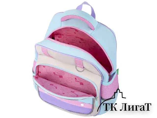 Рюкзак BRAUBERG KIDS MODE с кошельком в комплекте, 1 отделение, "Little sweetie", 39х28x15 см, 273125
