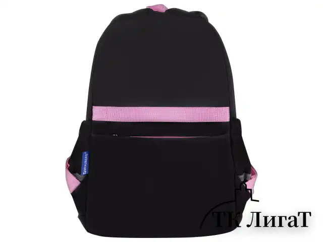 Рюкзак BRAUBERG PASTEL с термонашивками в комплекте, "Black kitty", черный, 40х29х14 см, 273128
