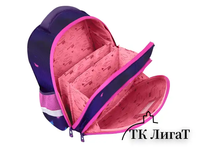 Ранец BRAUBERG KIDS STANDARD, 2 отделения, Curious cat, 36х28х14 см, 273145
