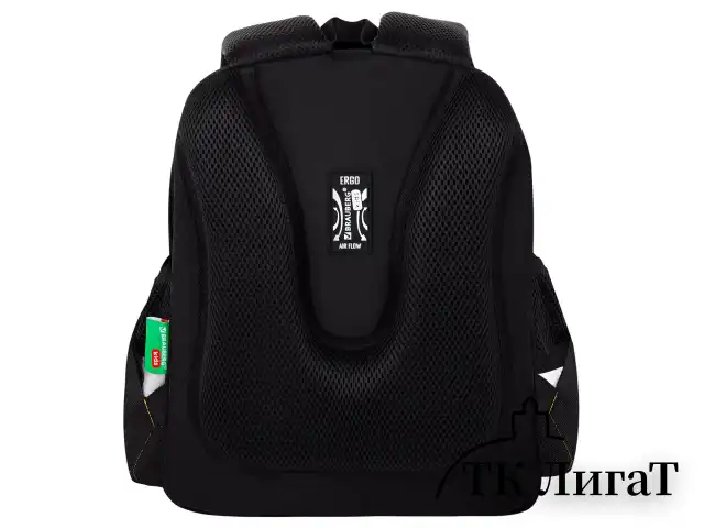 Ранец BRAUBERG KIDS STANDARD, 2 отделения, Fire split, 3D-панель, 36х28х14 см, 273147