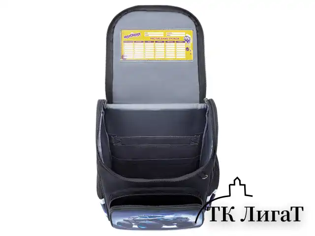 Ранец ЮНЛАНДИЯ WISE, 1 отделение, 3 кармана, устойчивое дно, Space driver, 37х29х15 см, 273163