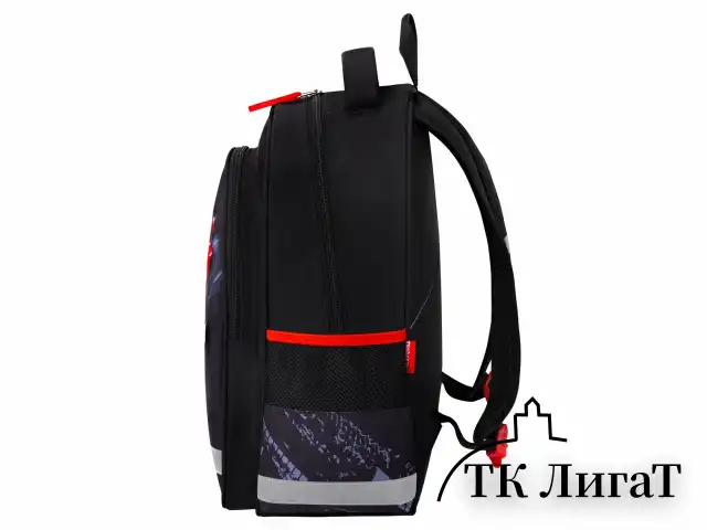 Рюкзак ПИФАГОР SCHOOL, 1 отделение, 3 кармана, "Street race", 38x28х14 см, 273169