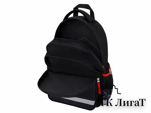 Рюкзак ПИФАГОР SCHOOL, 1 отделение, 3 кармана, "Street race", 38x28х14 см, 273169