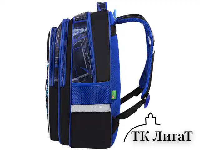 Рюкзак BRAUBERG KIDS FLOSSY, 2 отделения, 3 кармана, "Soccer Club", 3D-панель, 40х28х18 см, 273181
