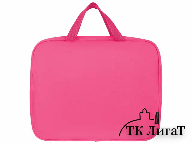 Папка на молнии с ручками BRAUBERG А4, 1 отделение, полиэстер, 80 мм, "Pink lava", 273299