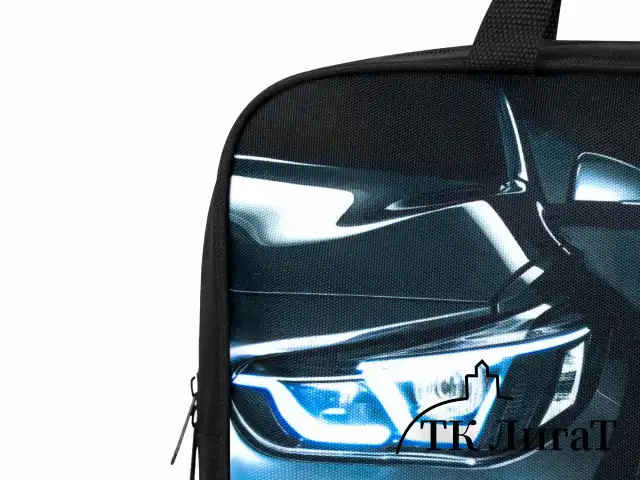 Папка на молнии с ручками BRAUBERG KIDS А4, 1 отделение, полиэстер, 80 мм, "Dark car", 273315