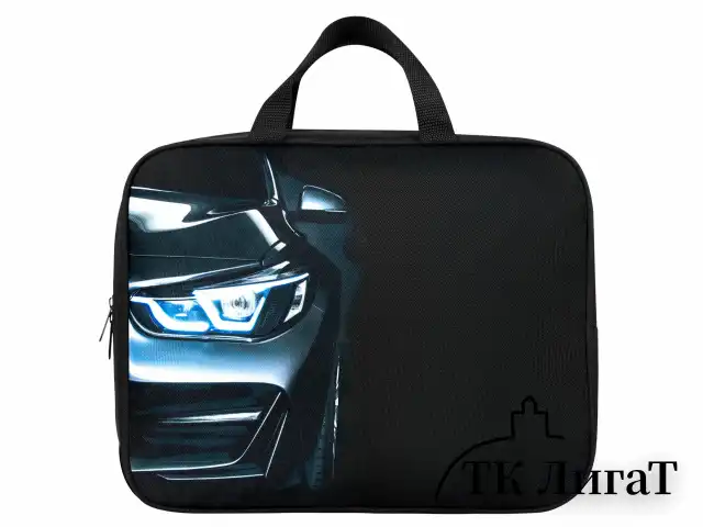 Папка на молнии с ручками BRAUBERG KIDS А4, 1 отделение, полиэстер, 80 мм, "Dark car", 273315