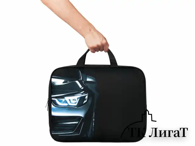 Папка на молнии с ручками BRAUBERG KIDS А4, 1 отделение, полиэстер, 80 мм, "Dark car", 273315