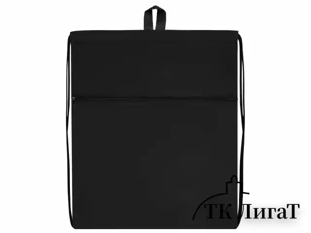 Мешок для обуви BRAUBERG БОЛЬШОЙ, с ручкой, карман на молнии, сетка, 49х41 см, "Total Black", 273453