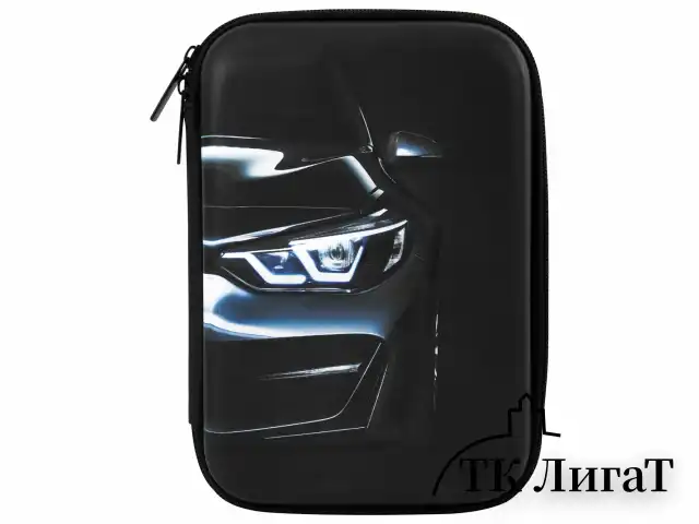 Пенал BRAUBERG KIDS большой удобный с откидной планкой, EVA, 22х15х4 см, "Dark car", 273508