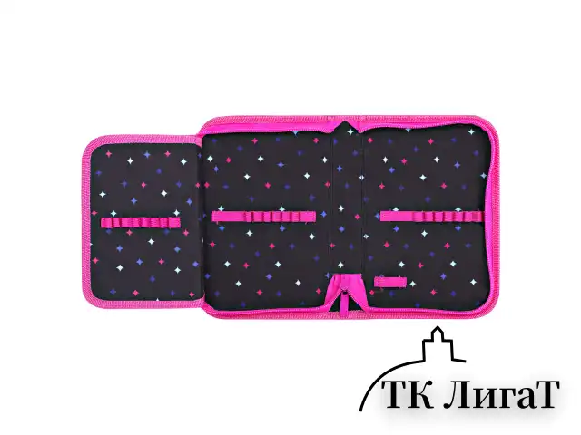 Пенал BRAUBERG, 1 отделение, 1 откидная планка, полиэстер, 21х14 см, "Pink lava", 273522