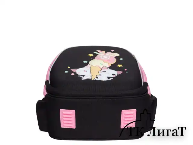 Ранец GRIZZLY анатомическая спинка, c брелоком, для девочек, "YUMMY", 36х28х20 см, RAz-586-14/1