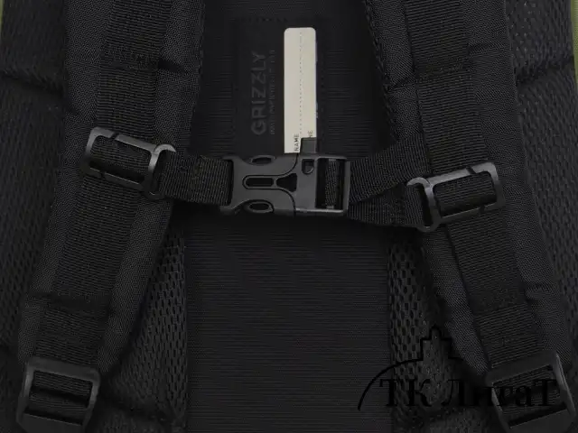 Рюкзак GRIZZLY школьный, анатом. спинка, 2 отделения, д/мальч., RUN, хаки 45х32х23 см, RU-530-6/3