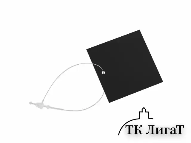 Хомут-биркодержатель бирка ценник петлевой 13 см, BRAUBERG, КОМПЛЕКТ 1000 шт., 291305