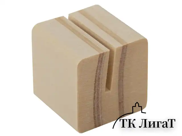 Ценникодержатель деревянный (ценники, реклама, фото) 3,5х3,5х3,5 см, КОМПЛЕКТ 6 шт., BRAUBERG, 291311