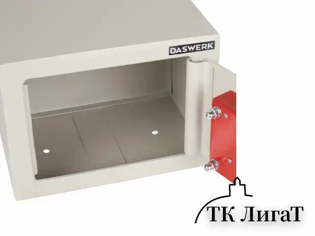Сейф мебельный DASWERK SC-170KL (170х230х170 мм), ключевой замок, бежевый, 291339