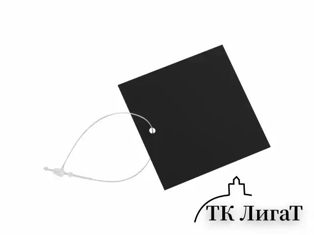Хомут биркодержатель бирка ценник петлевой 21 см, BRAUBERG, КОМПЛЕКТ 1000 шт., 291347