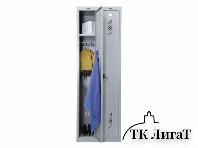 Шкаф металлический для одежды BRABIX "LK 21-50", 2 секции, 1830х500х500 мм, 29 кг, 291379