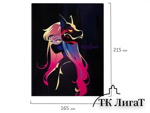 Тетрадь на кольцах А5 165х215 мм, 120 листов, твердый картон, клетка, BRAUBERG, "Anime Girl", 404711