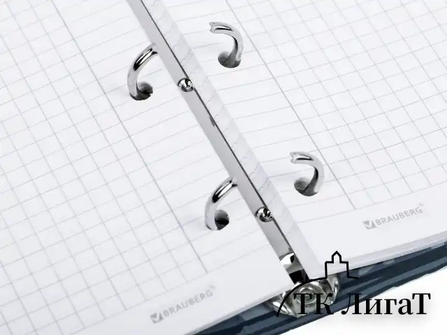 Тетрадь на кольцах А5 160х212 мм, 120 листов, картон, матовая ламинация, клетка, BRAUBERG, "Clouds", 404726