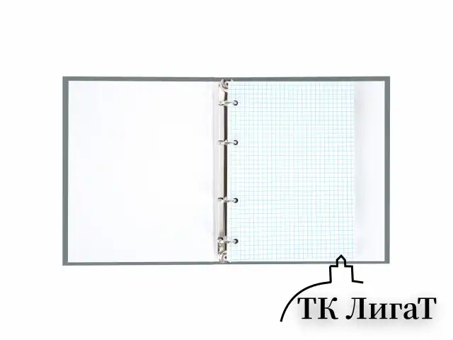 Тетрадь на кольцах А5 175х215 мм, 120 л., твердый картон, матовая ламинация, клетка, BRAUBERG "Minimal grey", 404996