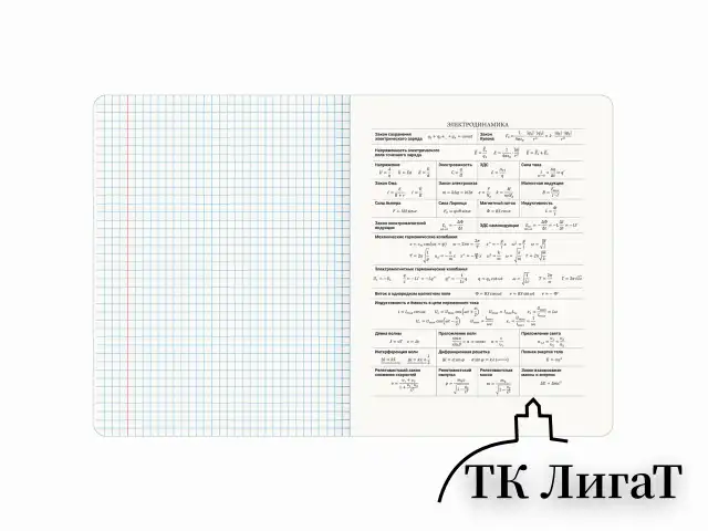 Тетрадь предметная КЛАССИКА ПРИРОДА 48 л., обложка картон, ФИЗИКА, клетка, подсказ, BRAUBERG, 405092