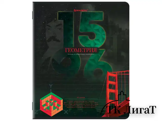 Тетради предметные, КОМПЛЕКТ 12 ПРЕДМЕТОВ, 48 л., TWIN лак, BRAUBERG "ДАТЫ", 405173