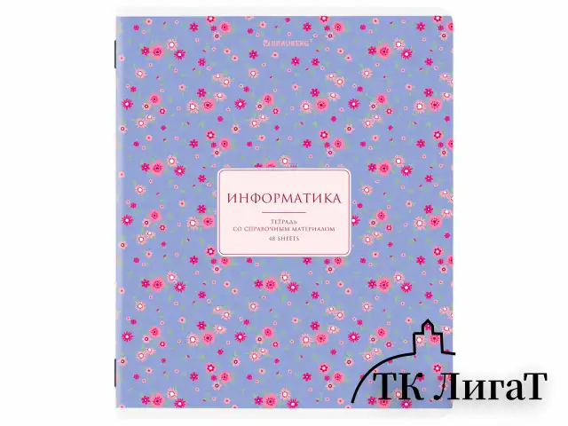 Тетради предметные, КОМПЛЕКТ 12 ПРЕДМЕТОВ, 48 л., рельефный картон, BRAUBERG "BLOSSOM", 405179