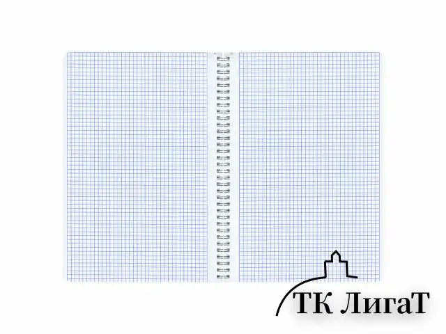 Тетрадь А4, 96 л., BRAUBERG, гребень, клетка, матовая ламинация, NoteBookMono, (микс в спайке), 405315
