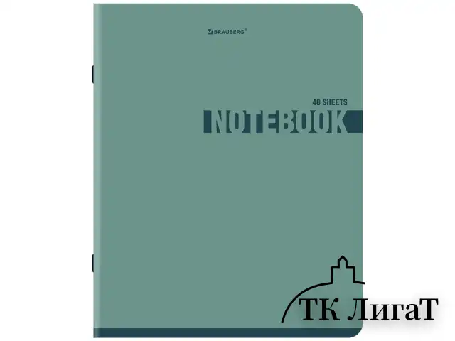 Тетрадь А5, 48 л., BRAUBERG, скоба, клетка, SoftTouch, "NoteColor", (микс в спайке), 405326