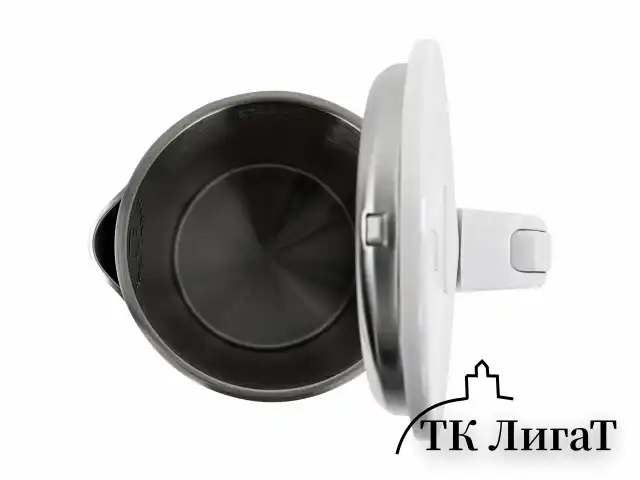 Чайник электрический с двойными стенками SONNEN KT-8718W, 1,7 л, 2200 Вт, белый, 454685