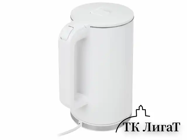 Чайник электрический с двойными стенками SONNEN KT-8718W, 1,7 л, 2200 Вт, белый, 454685