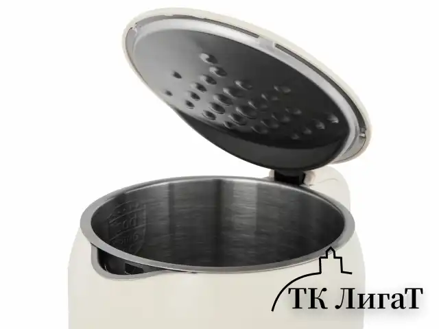 Чайник с терморегулятором и дисплеем, ДВОЙНЫЕ СТЕНКИ, SONNEN KT-8721, 1,7 л, 2200 Вт, бежевый, 454688