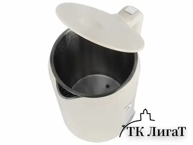 Чайник с терморегулятором и дисплеем, ДВОЙНЫЕ СТЕНКИ, SONNEN KT-8721, 1,7 л, 2200 Вт, бежевый, 454688