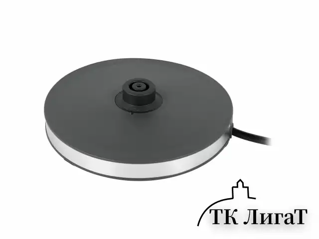 Чайник с терморегулятором и дисплеем, ДВОЙНЫЕ СТЕНКИ, SONNEN KT-8723G, 1,7 л, 2200 Вт, серый, 454690