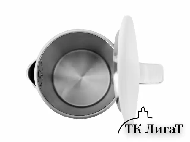 Чайник электрический с двойными стенками SONNEN KT-8719W, 1,5 л, 2200 Вт, белый, 454691