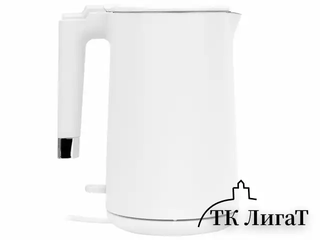 Чайник электрический с двойными стенками SONNEN KT-8719W, 1,5 л, 2200 Вт, белый, 454691