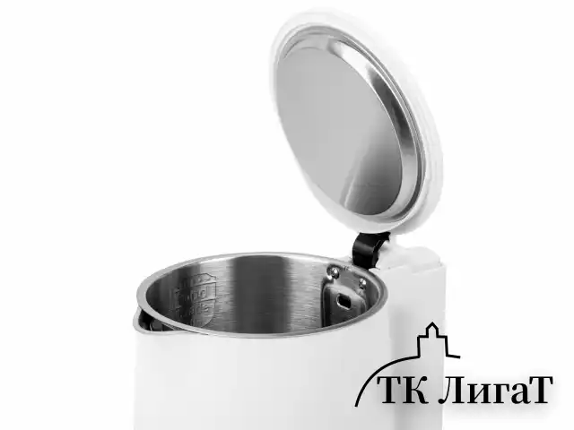 Чайник электрический с двойными стенками SONNEN KT-8719W, 1,5 л, 2200 Вт, белый, 454691