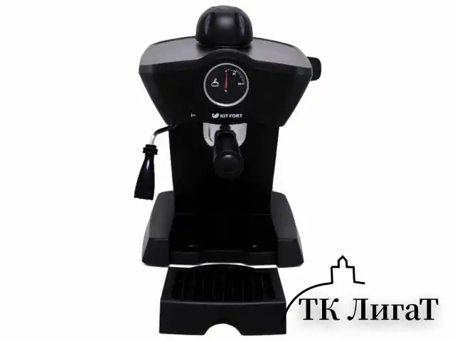 Кофеварка рожковая KITFORT КТ-706, 800 Вт, объем 0,25 л, 3,5 бар, ручной капучинатор, черная
